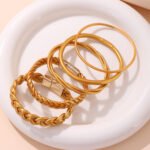 Hnadmade Soft Plastic Silicone Braided Bangles - Image 2