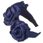 Super Quality 100% Handmade Wide Rose Flower Headband - Image 4