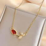 Tulip Stainless Steel Pendant Necklace Jewelry Accessories - Image 7