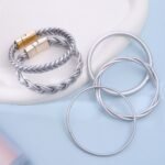 Hnadmade Soft Plastic Silicone Braided Bangles - Image 3
